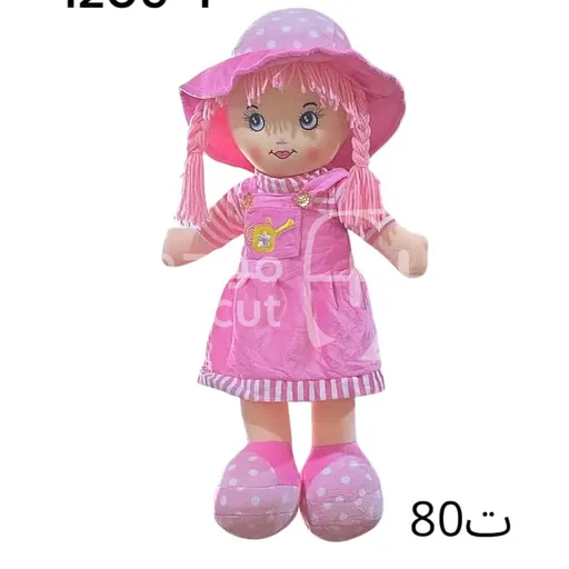 دمية ناعمة بتصميم طفولي لطيف