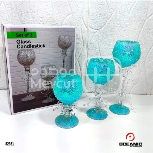 طقم كاسات كرستال صانجان 3 قطع