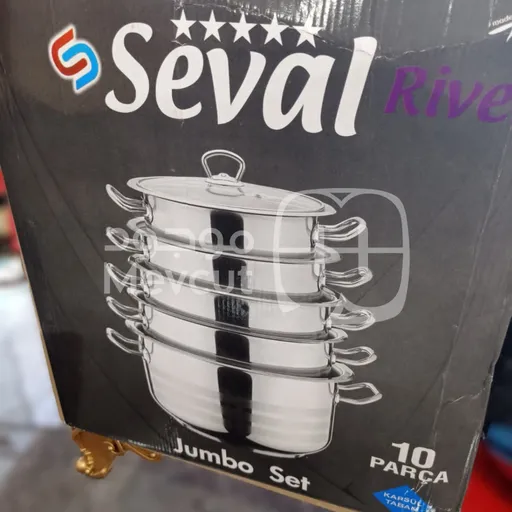 طقم قدور بخار من ماركة Seval