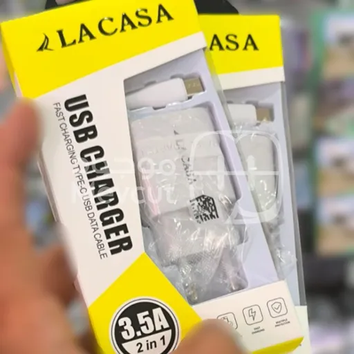 شاحن LACASA USB Charger (3.5A 2 in 1)
