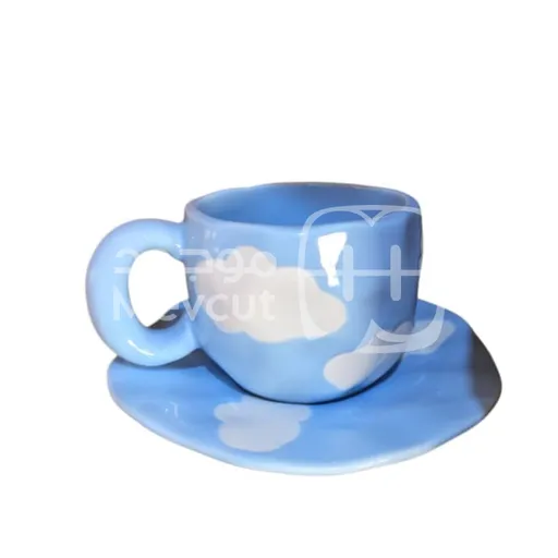 طقم كوب وصحن قهوة/شاي