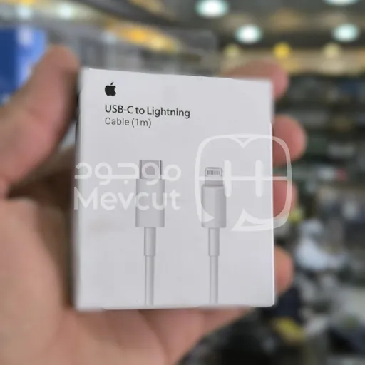 كابل شحن أصلي USB-C to Lightning (طول 1م