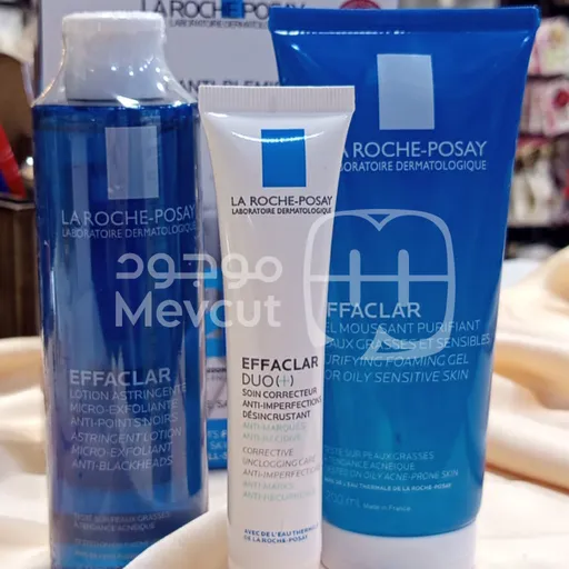 مجموعة غسول -تونر-مرطب من لاروش