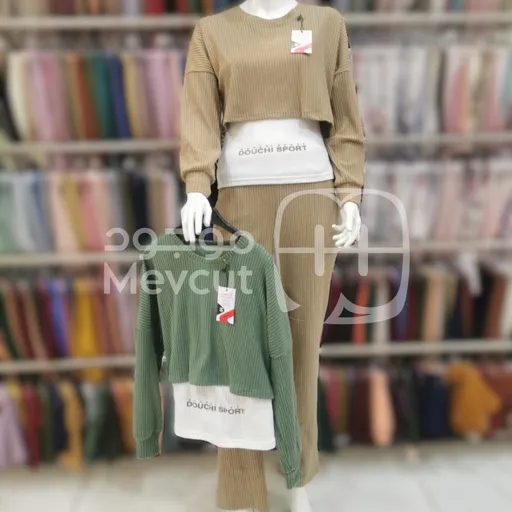 بيجامة قطن تقيل 3 قطع مكفول