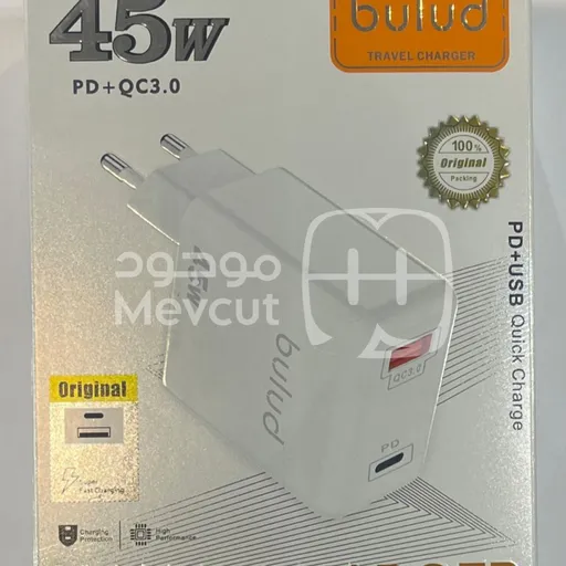 شاحن Butud 45W – PD + QC3.0