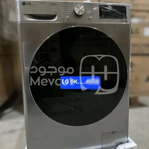 غسالة من نوع LG ThinQ، بسعة 9 كجم