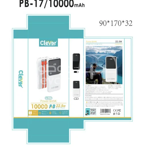 باوربانك BP-17 22.5W LCD 10000 MAH CLEVER