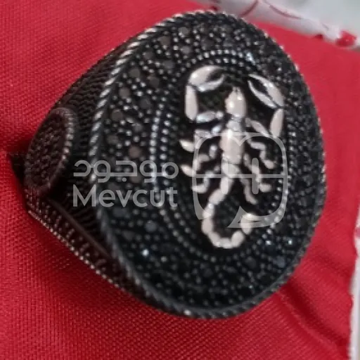 خاتم فضة صياغه ايطالية مقاس 26ونص