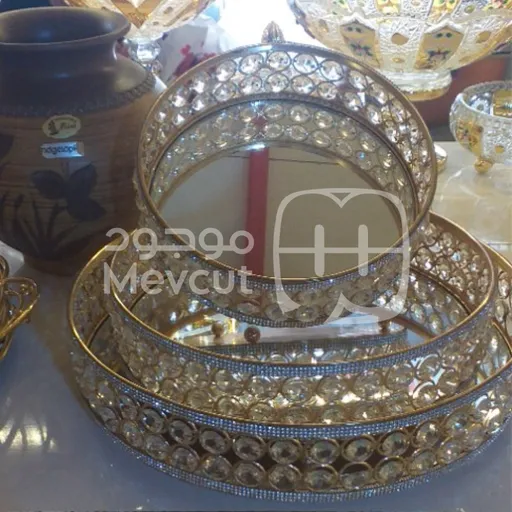 طقم صواني كريستال