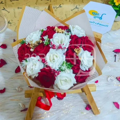 باقة ورد صناعي