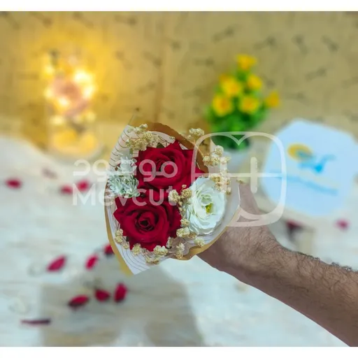 باقة ورد صناعي