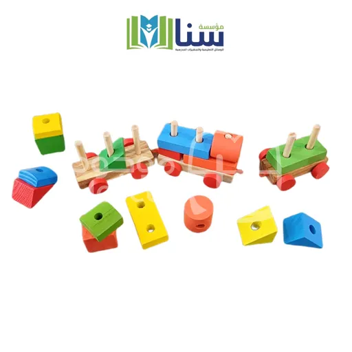 قطار خشبي - صغير