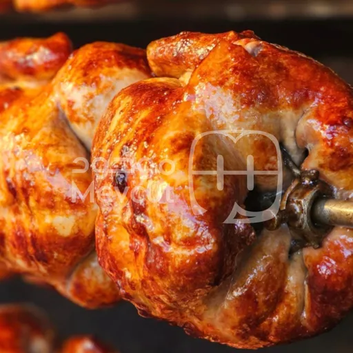 فروج مشوي مع بطاطا 1800غ