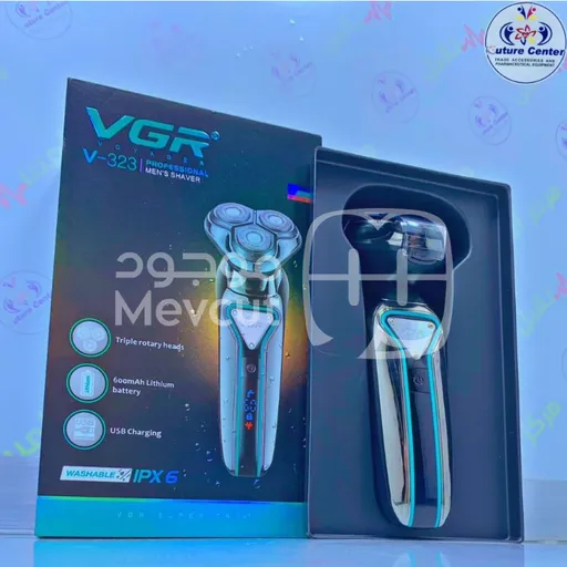 ماكينة خدود إلكترونية ثلاثية شاشة فجر رجالي VGR V-323 IPX6
