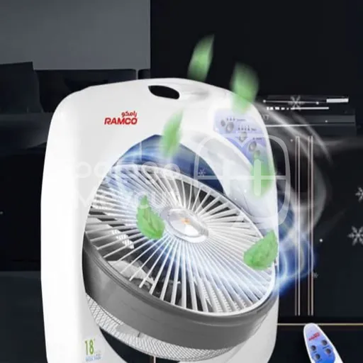 مروحة أرضية بتصميم مدمج وتحكم سهل 70 واط ماركة RAMCO