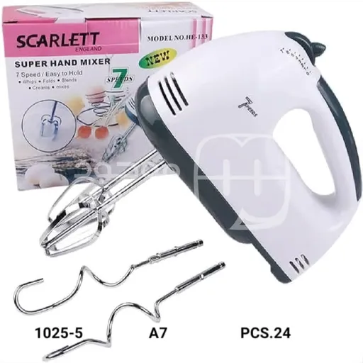 خلاط يدوي ماركة  SCARLETT يُستخدم في الخفق والخلط والتحضير السريع للمكونات
