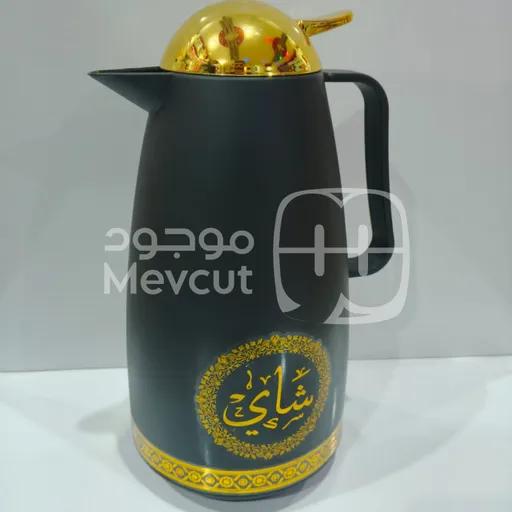 ترمس شاي تصميم أنيق لحفظ الشاي أو القهوة ساخنة أو باردة بسعة 1 لتر