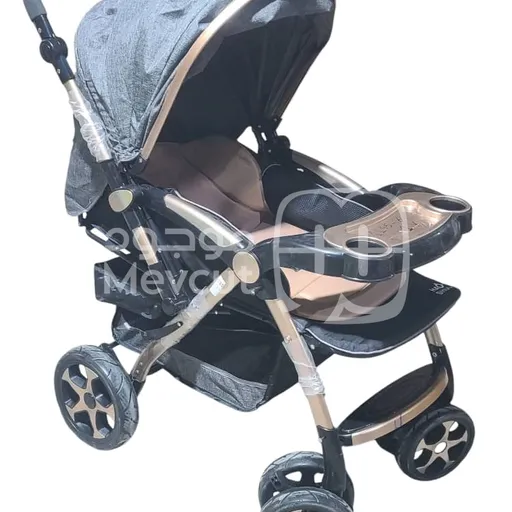 عربة أطفال (Stroller) مع مسند أقدام قابل للتعديل