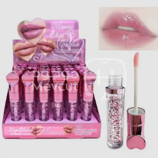 ملمع شفاه شفاف مع لمعة براقّة (Glitter Gloss)
