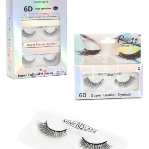 رموش صناعية فاخرة (6D Mink Lash)