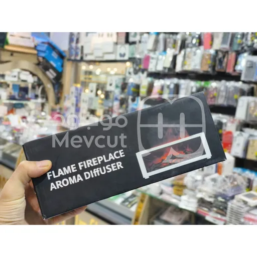 مبخرة نشر روائح + تأثير مرئي لهب (ديكور مدفأة)
