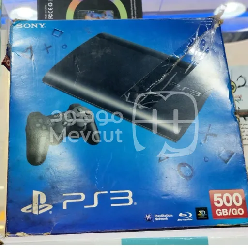 جهاز الألعاب PlayStation 3 Super Slim بسعة تخزين 500 جيجابايت