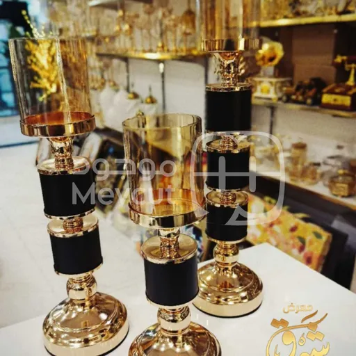 طقم شمعدانات فاخر (3 قطع) ديكوري مودرن فاخر