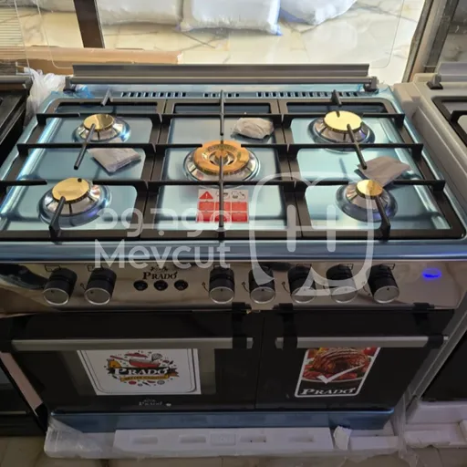 فرن غاز ماركة برادو ستانلس ستيل