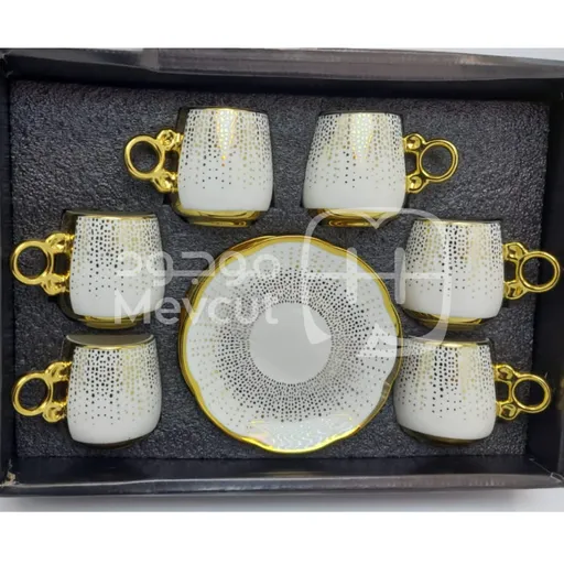 طقم فناجين قهوة مع صحن تقديم