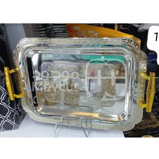 صينية تقديم مستطيلة فاخرة