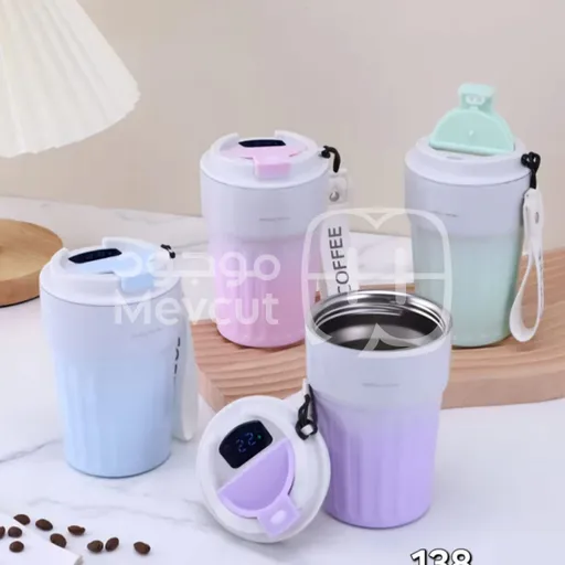 كوب حراري ذكي مع شاشة رقمية