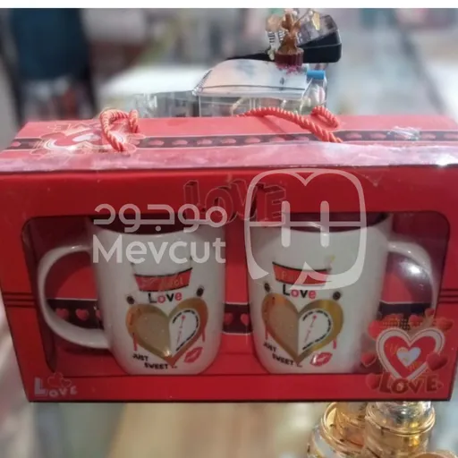 طقم أكواب سيراميك (LOVE Mug Set)