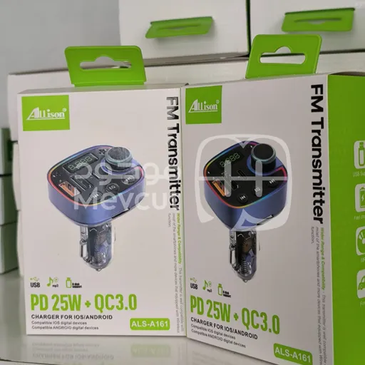 جهاز FM Transmitter مع شاحن للسيارة