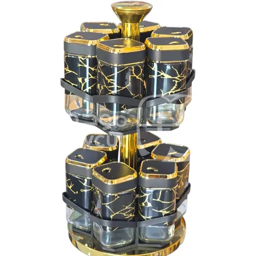 طقم بهارات دوار (Rotating Spice Rack)