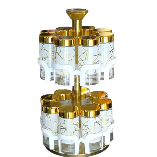 طقم بهارات دوار (Double Layer Spice Rack)