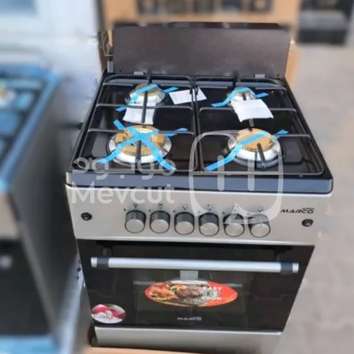 فرن غاز مع شواية وفرن مدمج