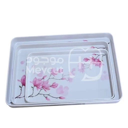 طقم صواني مستطيلة متعددة الأحجام