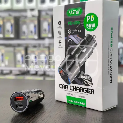 شاحن سيارة سريع PD + USB