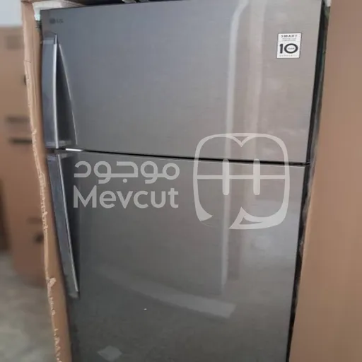 براد LG بابين (فريزر علوي) بلون ستانلس ستيل