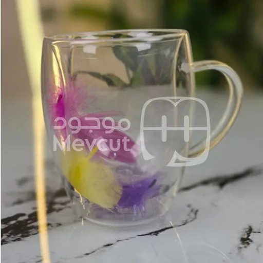 كوب زجاجي مزدوج الجدار (Double Wall Glass Mug)