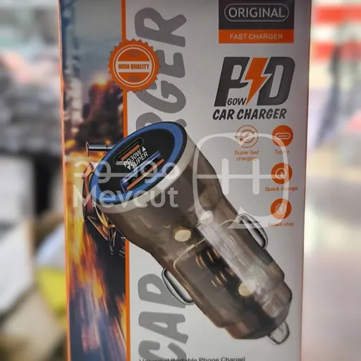 شاحن سيارة PD 60W (Fast Charger)