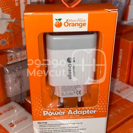شاحن + وصلة Merolla Orange – 20W