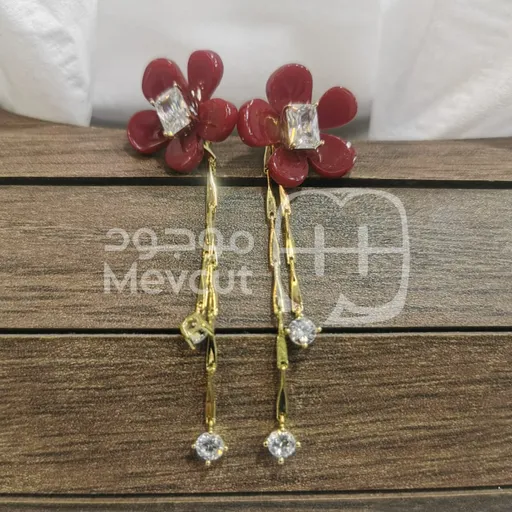 حلق كوري شكل زهرة