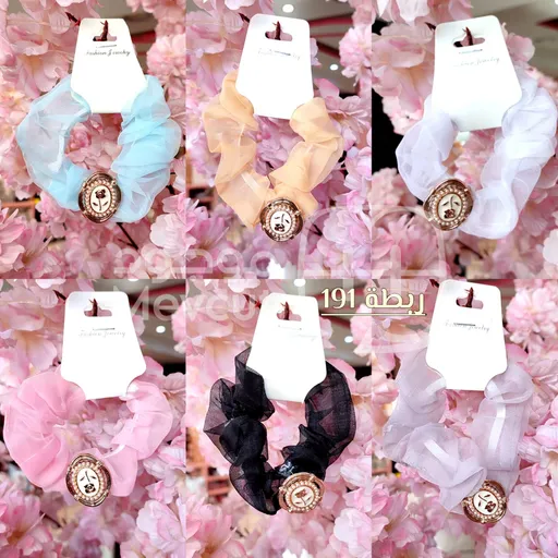 ربطة شعر على شكل "سكرانشي