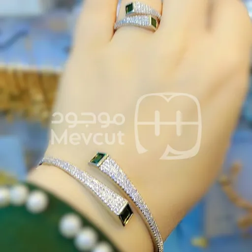 طقم خاتم واسوارة تصميم مميز